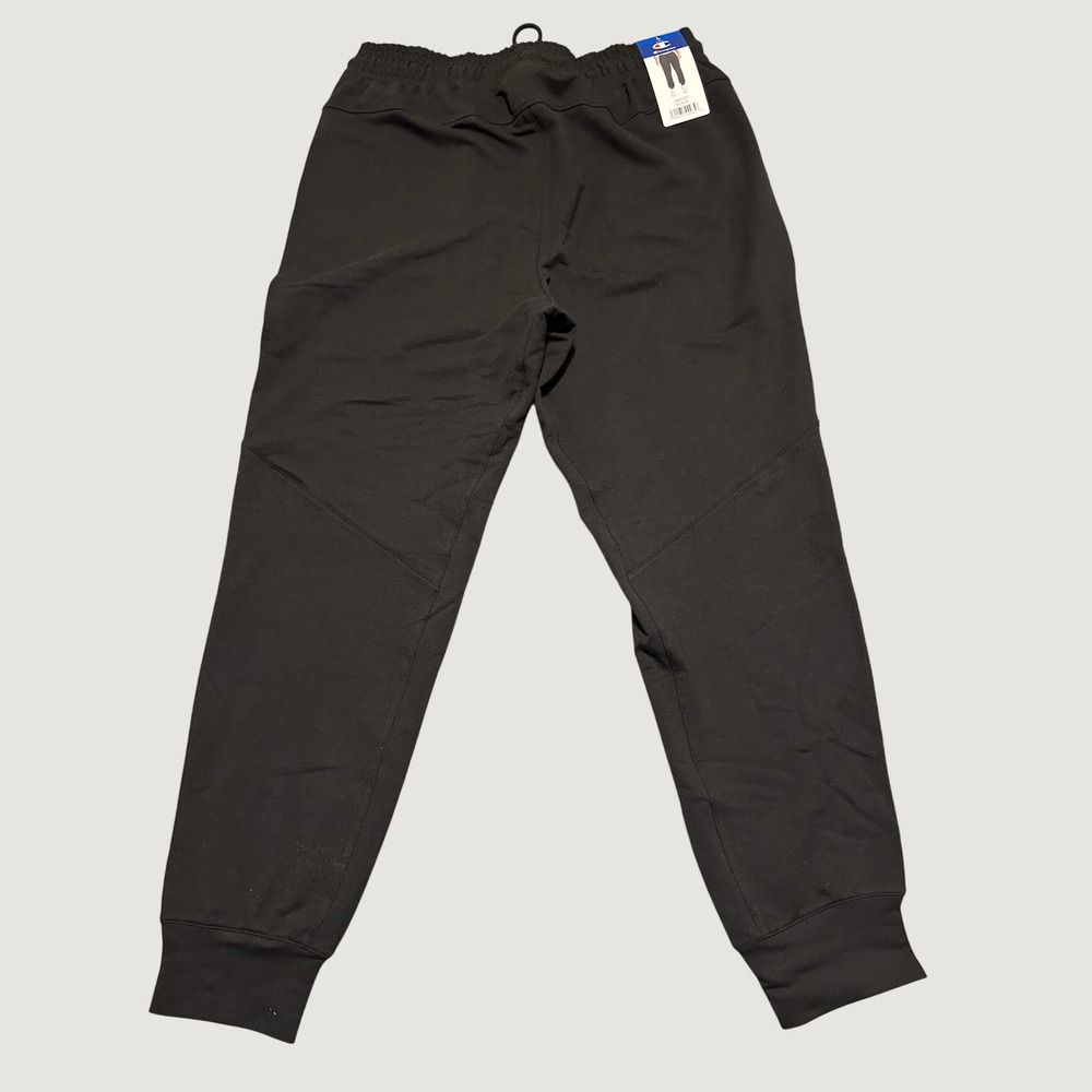 Champion Mens Joggers Black Elastic Waist Zipper Pockets Sweatpants L 1965727